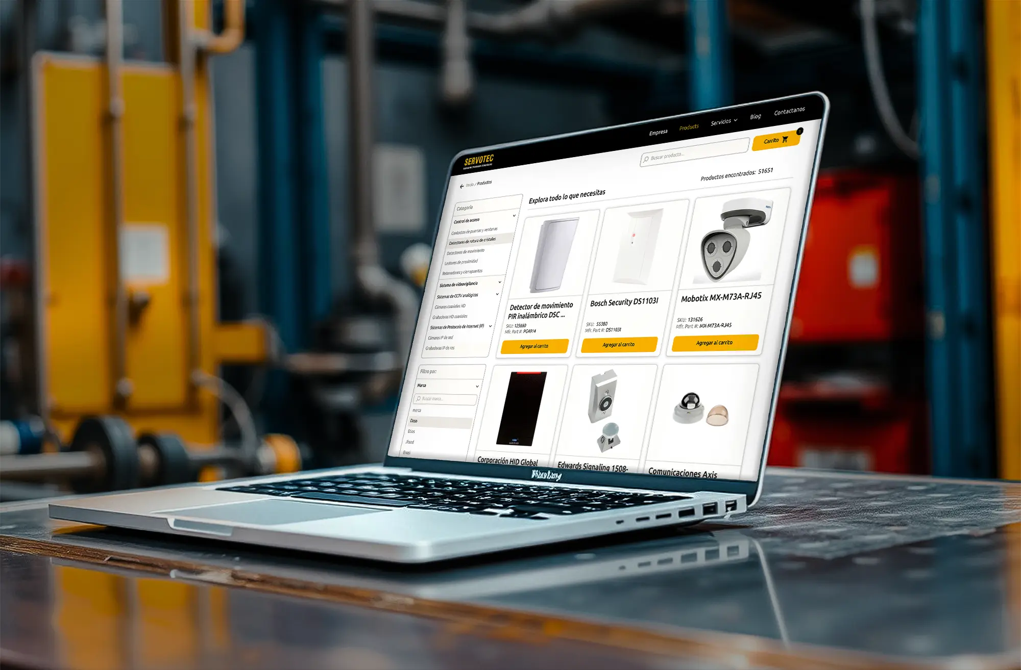 Plataforma de comercio electrónico personalizada para industria desarrollada por LevelStudio